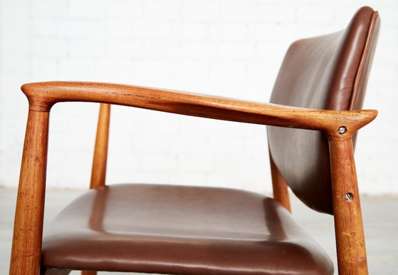 Image 1 of Sedia da capitano vintage in teak di Erik Buch per Ørum Møbler