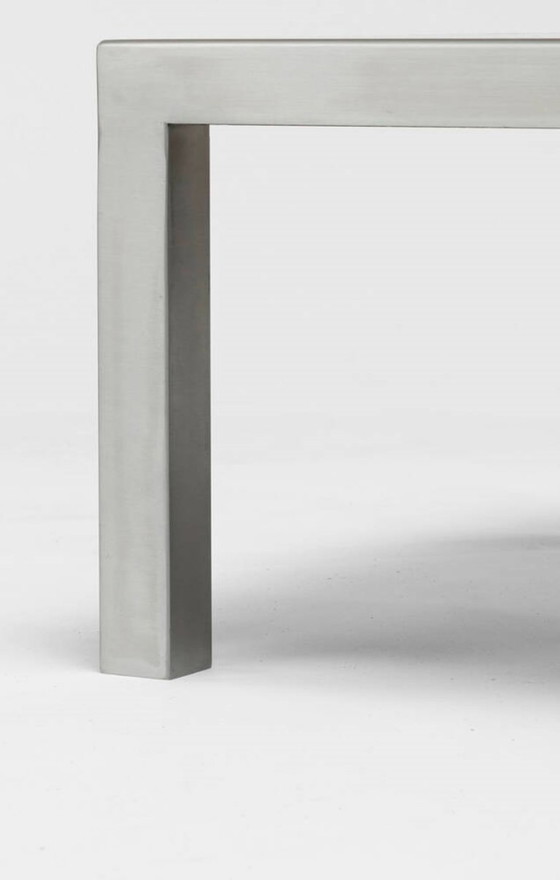 Image 1 of Maria Pergay Stainless steel square low table