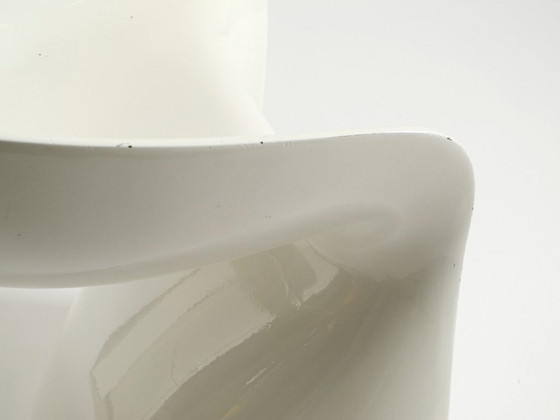 Image 1 of Very rare white stool by Winfried Staeb from the 1970s for the Form + Life Collection