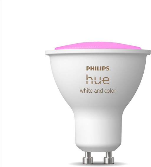 Philips Hue Connectée White & Color Ambiance, Ampoule LED GU10, Compatible Bluetooth, fonctionne avec Alexa, Google Assistant et