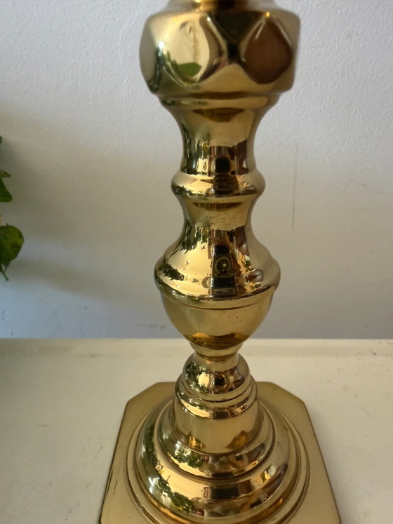 Messing Kerzenständer – Kerzenhalter, Brass, Vintage (photo 4 of 5)