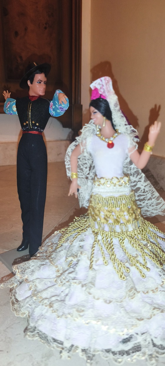 Pair of flamenco dancers H from 26 to 30 cm Marin Chiclana – Decorative Objects, Plastic, Textile (photo 6 of 12)