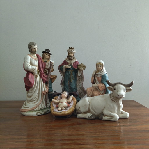 6 Personnages,Santons de crèche de Noël 