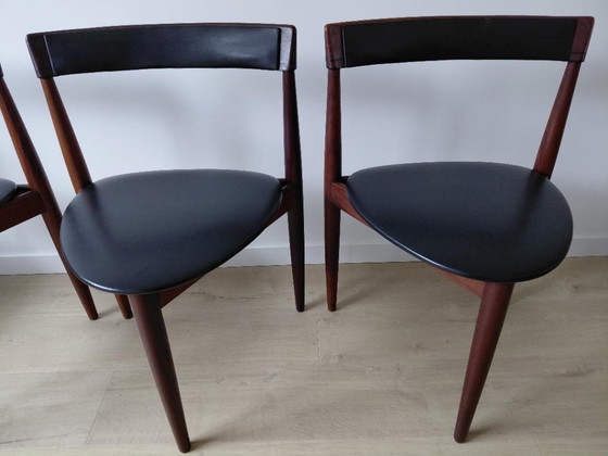 Image 1 of Uitschuifbare eettafel met 4 stoelen Hans Olsen / Frem Røjle / Roundette
