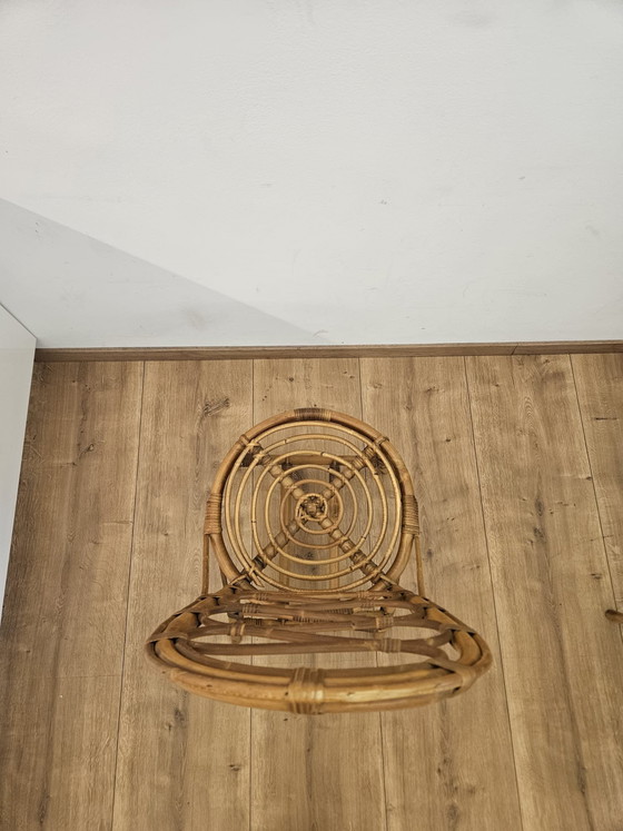 Image 1 of 6 Italian vintage designer chairs, bamboo rattan