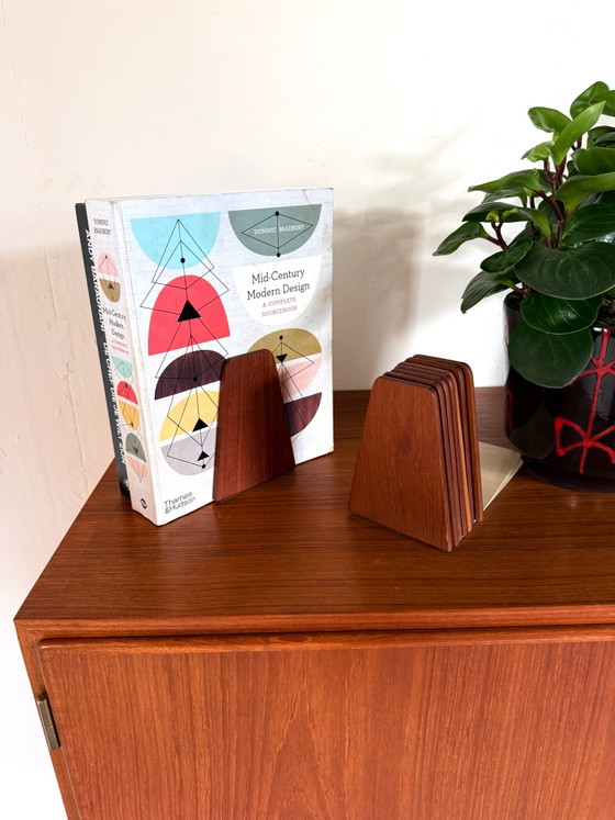 8x vintage teak bookend, Kai Kristiansen ‘60, Bookcases, Wood, Metal, Brown (photo 4 of 6)