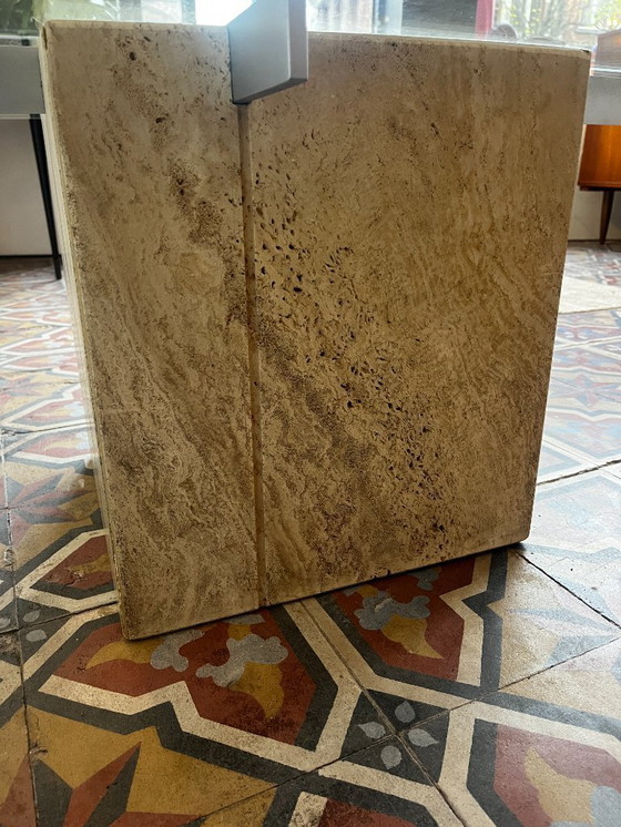 Image 1 of Mesa de centro de travertino italiano – Artedi