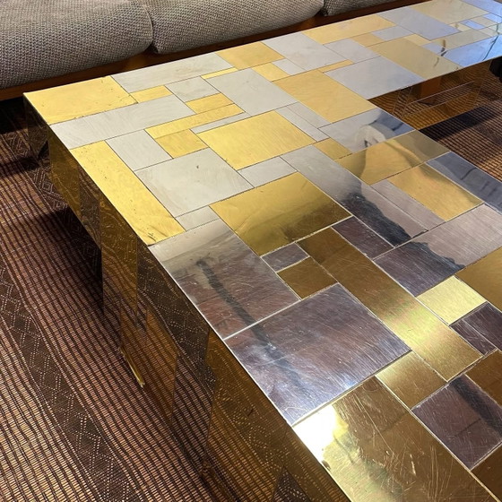 Coffee table « cityscape » by Paul Evans, 1970, Bronze, Gold (photo 9 of 10)