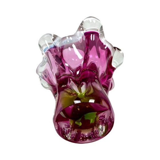 Image 1 of Chřibská Sklárna J. Hospodka vase, art glass, Czechoslovakia, 1960s.