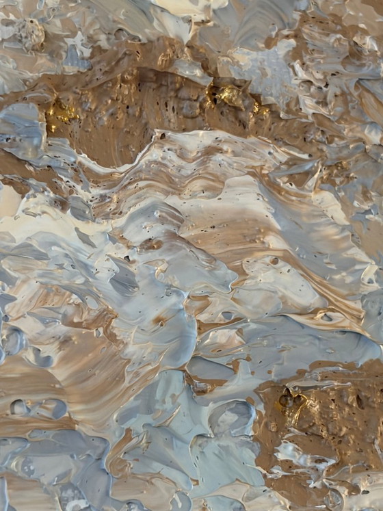 Image 1 of Birch II – Textured abstract painting | Contemporary abstract art | 60x60 cm