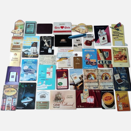 36 x Publicités Originales / Panneaux / Affiches - Cigarettes & Tabac