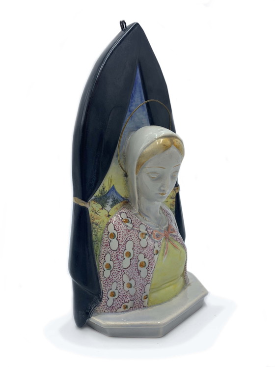 Scultura in ceramica Colonnata Madonna degli anni '50 – Sculture (photo 2 of 5)