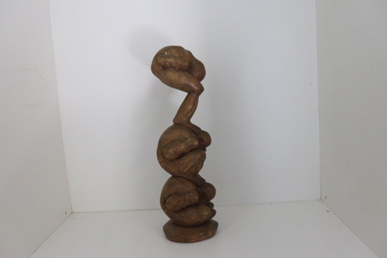 Tótem Yogiman de Madera Grande (56 cm) - Orang Malu - Madera Maciza de Suar – Objetos decorativos, Wood (photo 2 of 6)