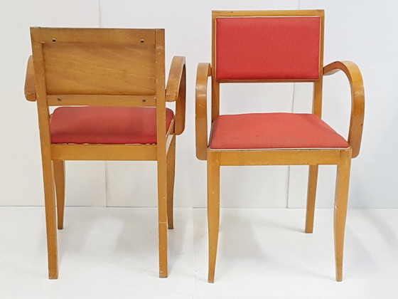 Image 1 of PAAR VINTAGE FRANSE BRIDGE FAUTEUILS JAREN 50 ROCKABILLY JAREN 50 1950