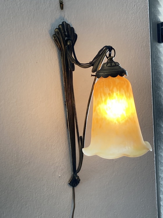 Image 1 of Lampada da parete in stile liberty