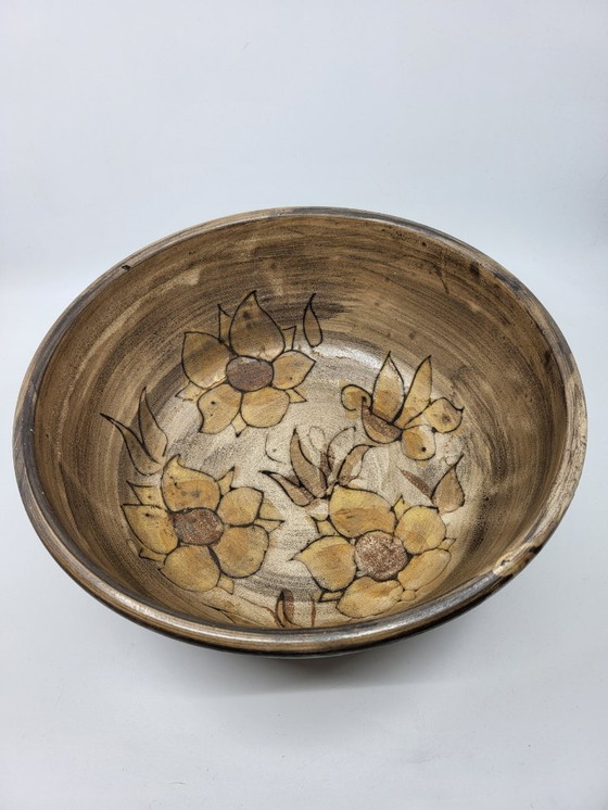 Image 1 of Gran cuenco de gres de Vallauris Côte-d'Azur Francia 1970