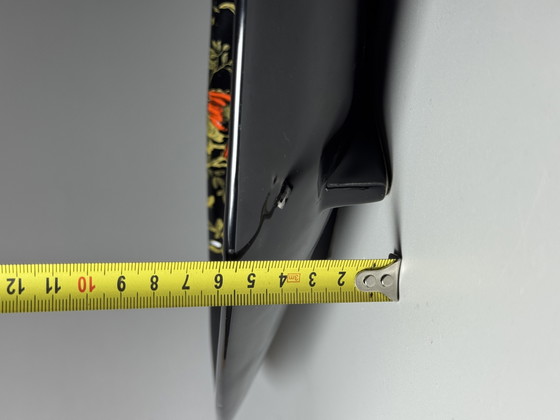 Image 1 of Longwy, handbemalte 50 cm Keramik-Tischaufsatzschale, Frankreich, Mitte des 20. Jahrhunderts