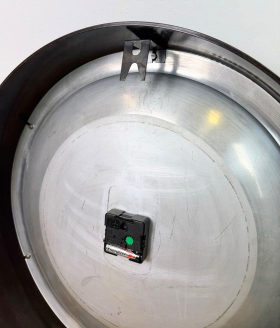 Image 1 of Large Industrial Bakelite Factory Wall Clock from Pragotron, 1950s