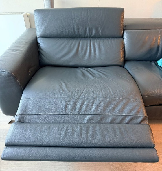Natuzzi Pensiero Divano 3 Posti in Pelle Con Doppio Relax Elettrico – Poltrone (photo 2 of 5)