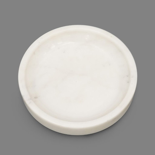 White Carrara Marble Bowl, 1970s