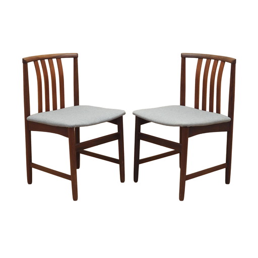 Set Of Two Teak Chairs, Danish Design, 1970S, Production: Denmark