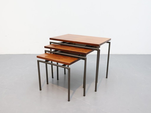 Mesas nido vintage mimi set palisandro