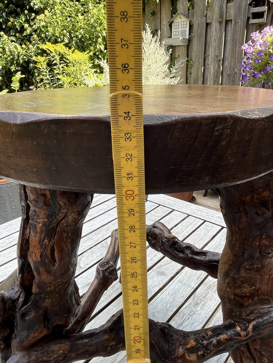 Image 1 of Sgabello brutalista francese a forma di carota d'uva, 1950 ca.