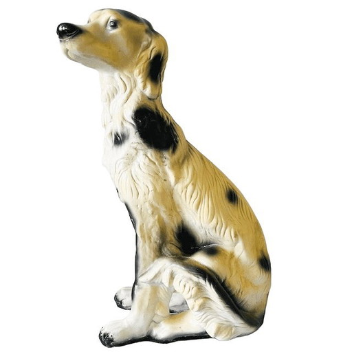 Vintage mid-century XL Italian dog statue English setter plaster 68 cm 1970s