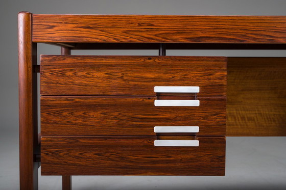 Image 1 of Mid Century Modern Dänischer Schreibtisch aus Palisander von Dyrlund, 1960er Jahre