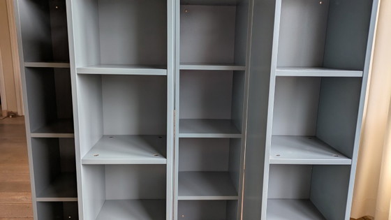 Ikea Apelviken cabinet, blue-green, Shelving unit, Wood, Grey (photo 2 of 5)