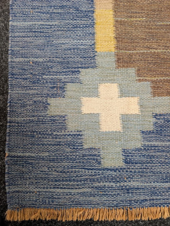 Tappeto Svedese Tradizionale, Sverker Greuholm, Anni '60 – Tappeti, Wool (photo 7 of 10)