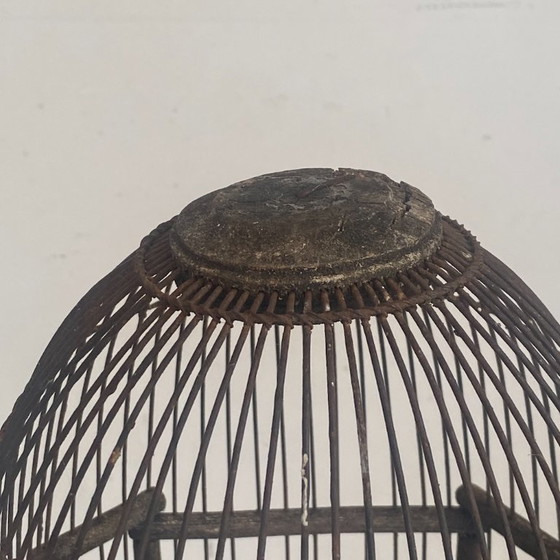 Image 1 of Jaula para pájaros antigua de principios del siglo XX.