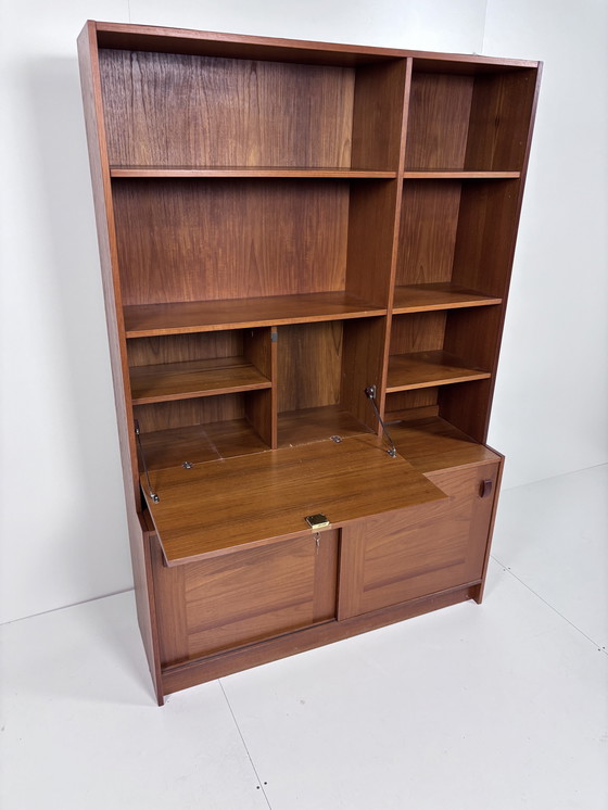 Image 1 of Vintage Teak Domino Kast Highboard Secretaire