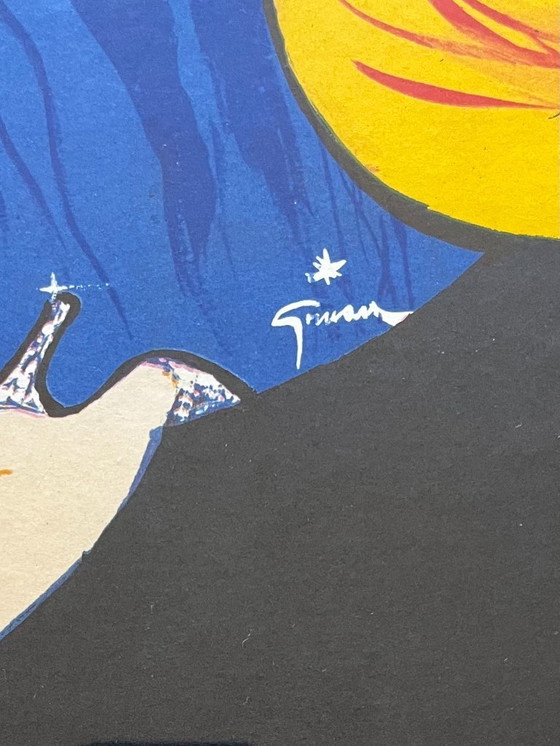 Image 1 of Cocorico du Lido poster designed by René Gruau, 1981