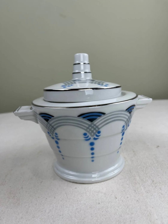 Art Deco Zuckerdose – Geschirr, Porcelain (photo 8 of 8)