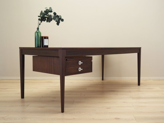 Image 1 of Bureau en acajou, design danois, années 1970, Designer : Finn Juhl