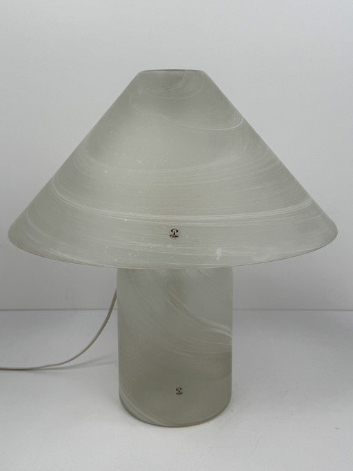 Peill & Putzler Große Wirbelglas-Tischlampe – Deutschland, 1970er