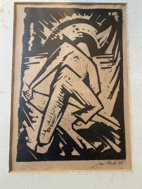 Image 1 of Expressionistischer Holzschnitt, 1928, Jan Hubert