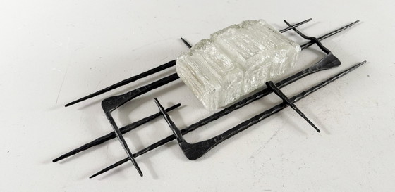 Image 1 of Sculptural brutalist wall lamp/wall light, Germany, Honsel Leuchten, 1960s