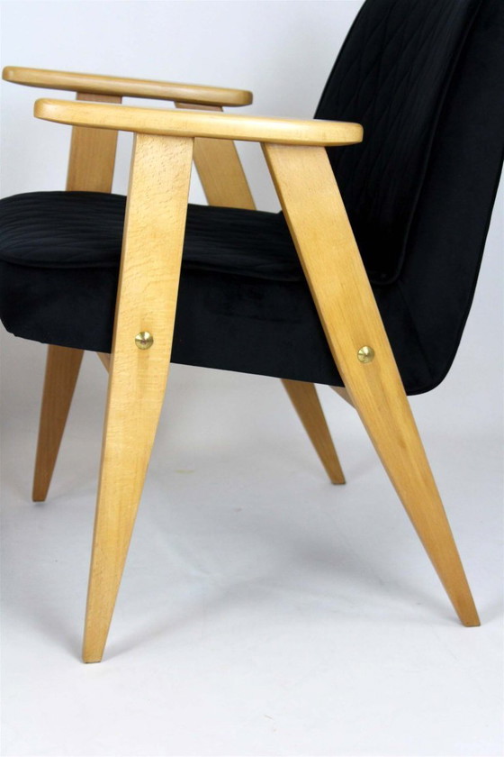 Image 1 of Restored Set of Model 366 Armchairs by Józef Chierowski, Poland, 1960s