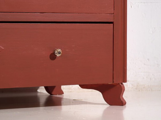 Cassettiera antica in terracotta rossa (c.1920) #91 – Cassettiere, Rustic (photo 12 of 40)
