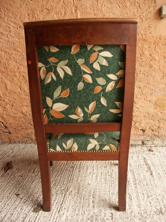 Wooden armchair, fabric, Green (photo 2 of 12)