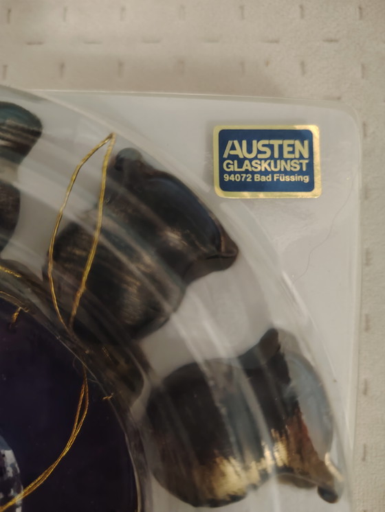 Image 1 of Campanelli eolici in vetro vintage Austen Glass Art con confezione originale