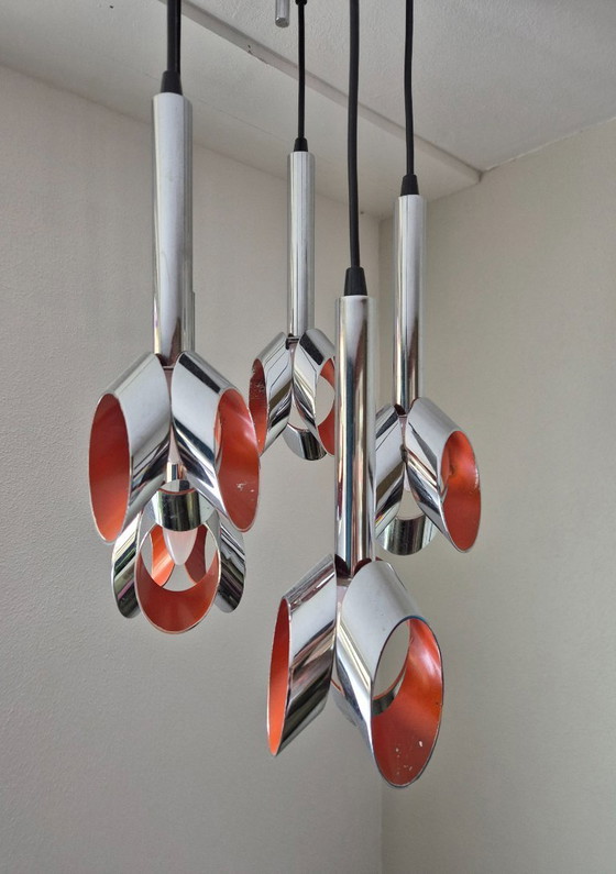 Image 1 of Vintage pendant lamp - Cascade by Massive - 1970s