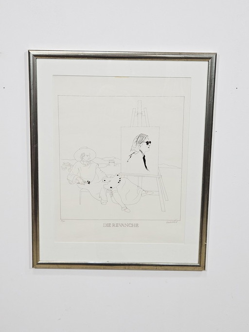 Karl Frederik Reutersward, Die Revanche, 1970er, Kunstdruck