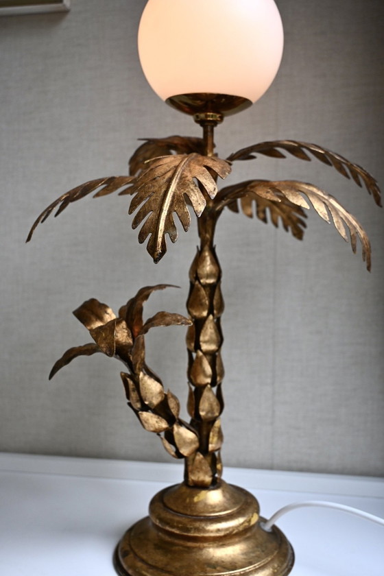 Image 1 of Hollywood Regency Table Lamp Palm Tree Hans Kögl