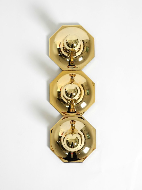Image 1 of Conjunto de tres preciosas lámparas de pared o techo de los años 70 diseñadas por Motoko Ishii para Staff Leuchten.