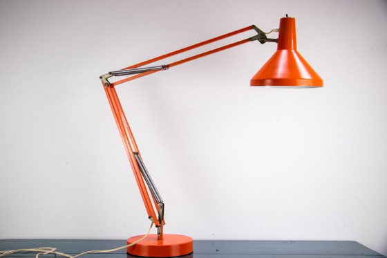 Lampada da scrivania vintage, arancione, anni '70 – Lampade da scrivania, Metallo (photo 4 of 5)