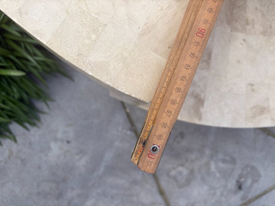 Image 1 of Vintage Mactan stenen salontafel door Magnussen Ponte, jaren 1980