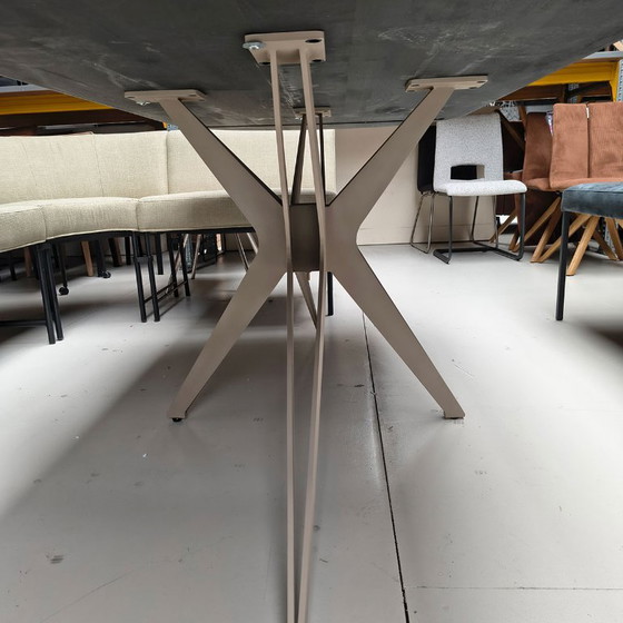 Nouveau Dining table (Leiden), Wood, Metal, Brown, Modern (photo 4 of 5)